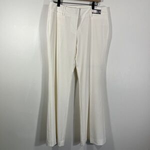 New York & Company Cream Flare & Wide Leg Jeans